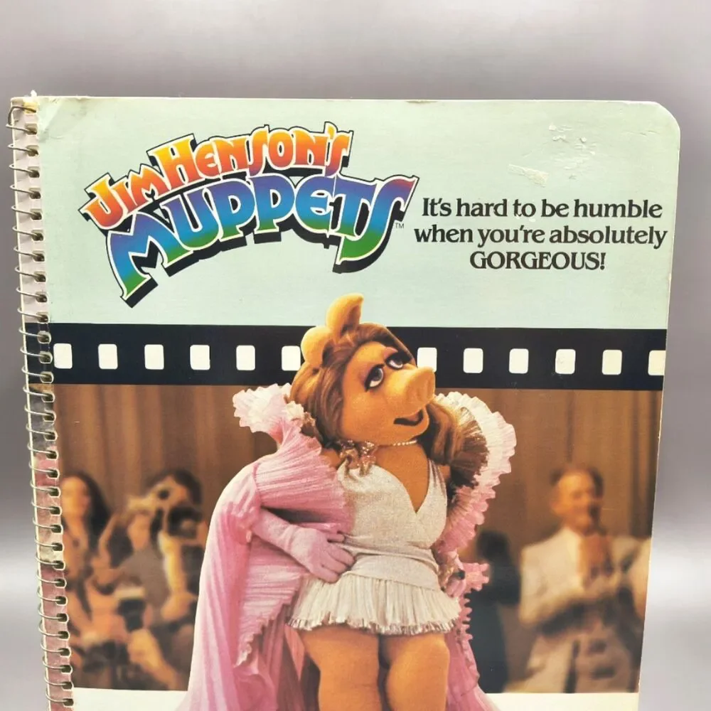Vintage 1980 Muppets Miss Piggy Unused Spiral School Notebook – Stuart Hall